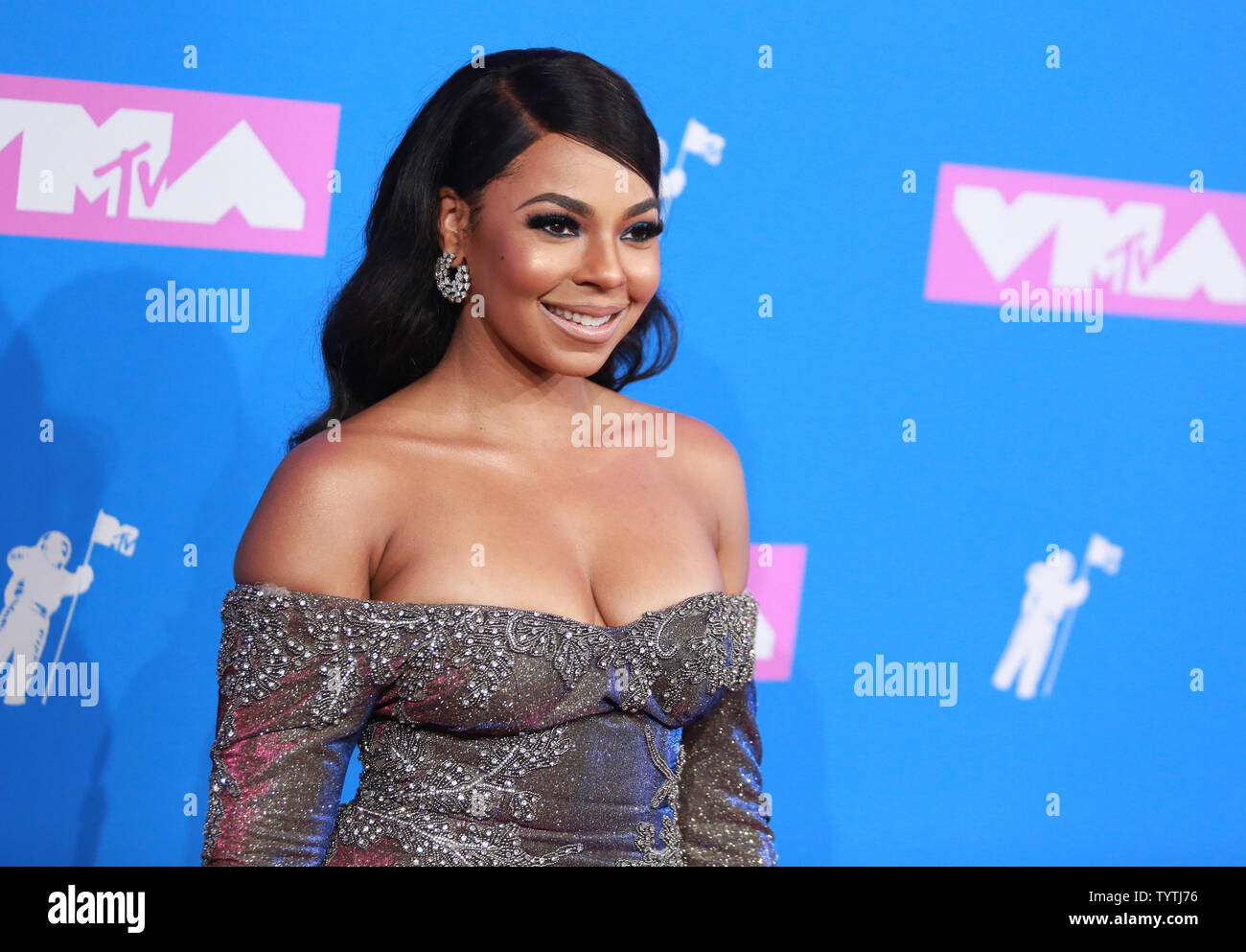 Ashanti arrives on the red carpet at the 35th annual MTV Video Music Awards at Radio City Music Hall in New York City on August 20, 2018.    Photo by Serena Xu-Ning/UPI Stock Photo