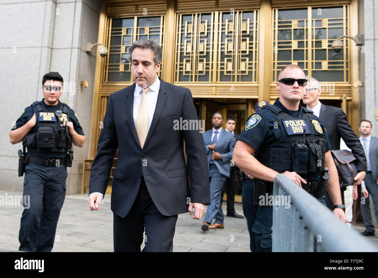 Attorney Michael Cohen Walks Out Of Federal Courthouse After Pleading ...