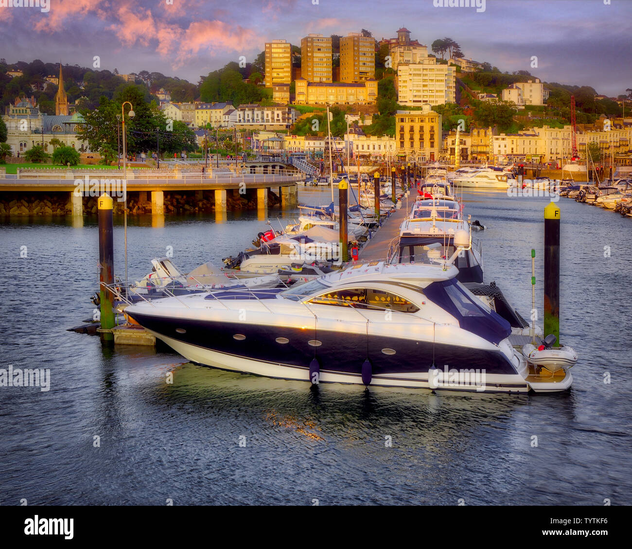 GB - DEVON: Torquay Harbour  (HDR-Image) Stock Photo