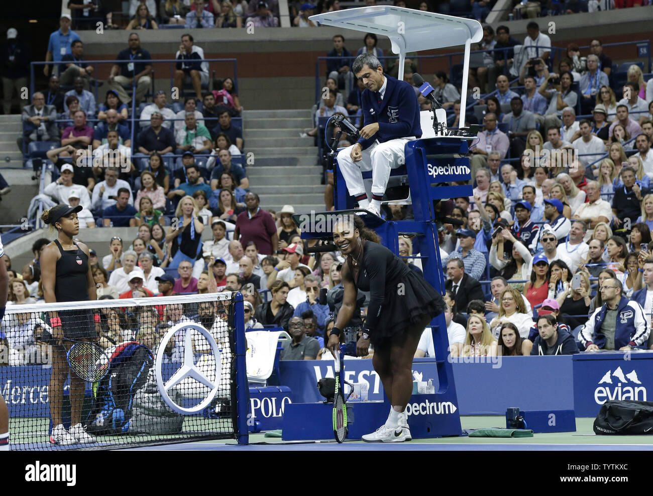 Serena Williams During In An Argument With Chair Umpire