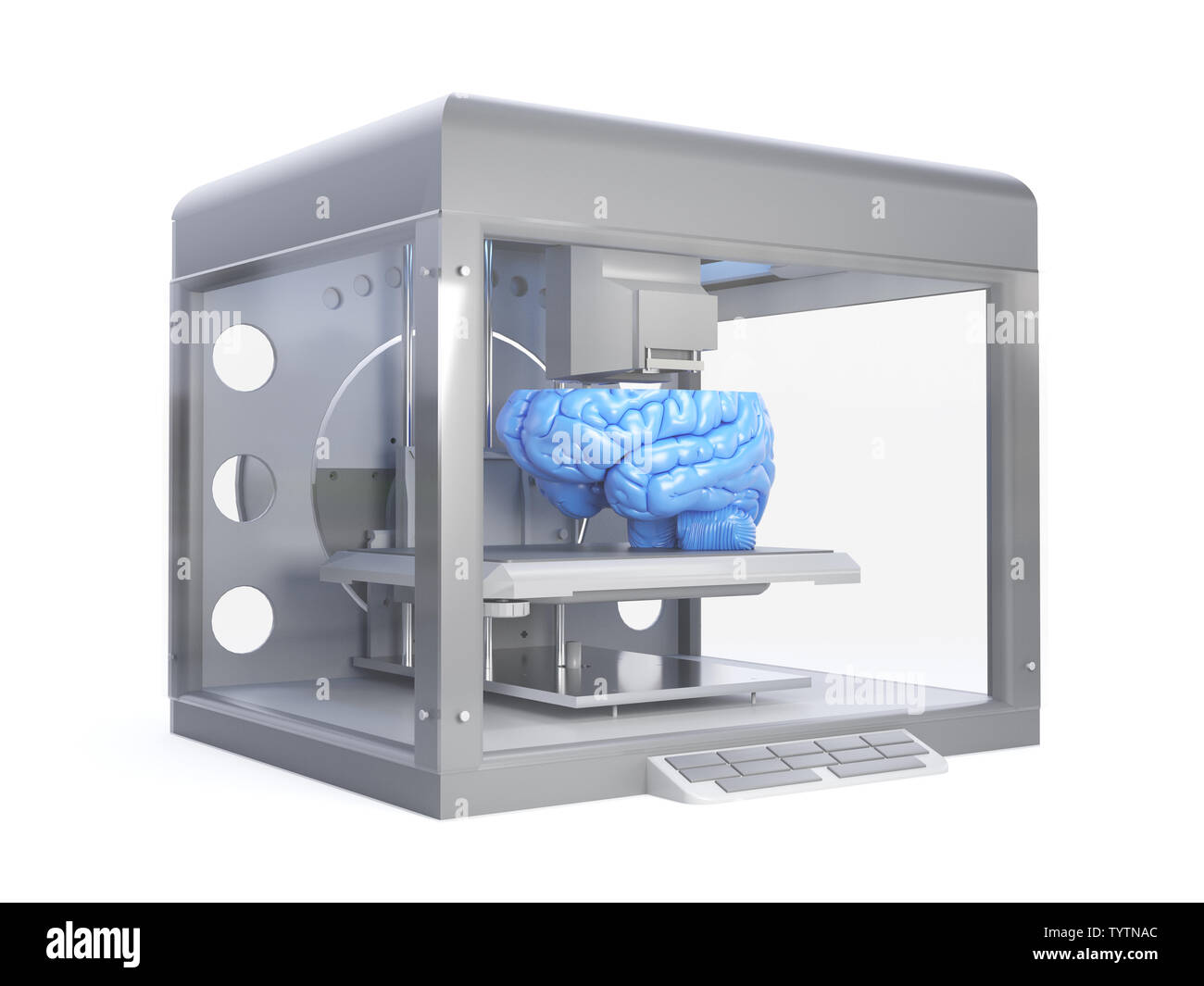 3d printer printing a brain hi-res stock photography and images - Alamy