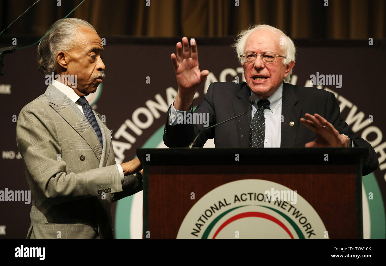 Rev. Al Sharpton (L), president and founder of the National Action ...