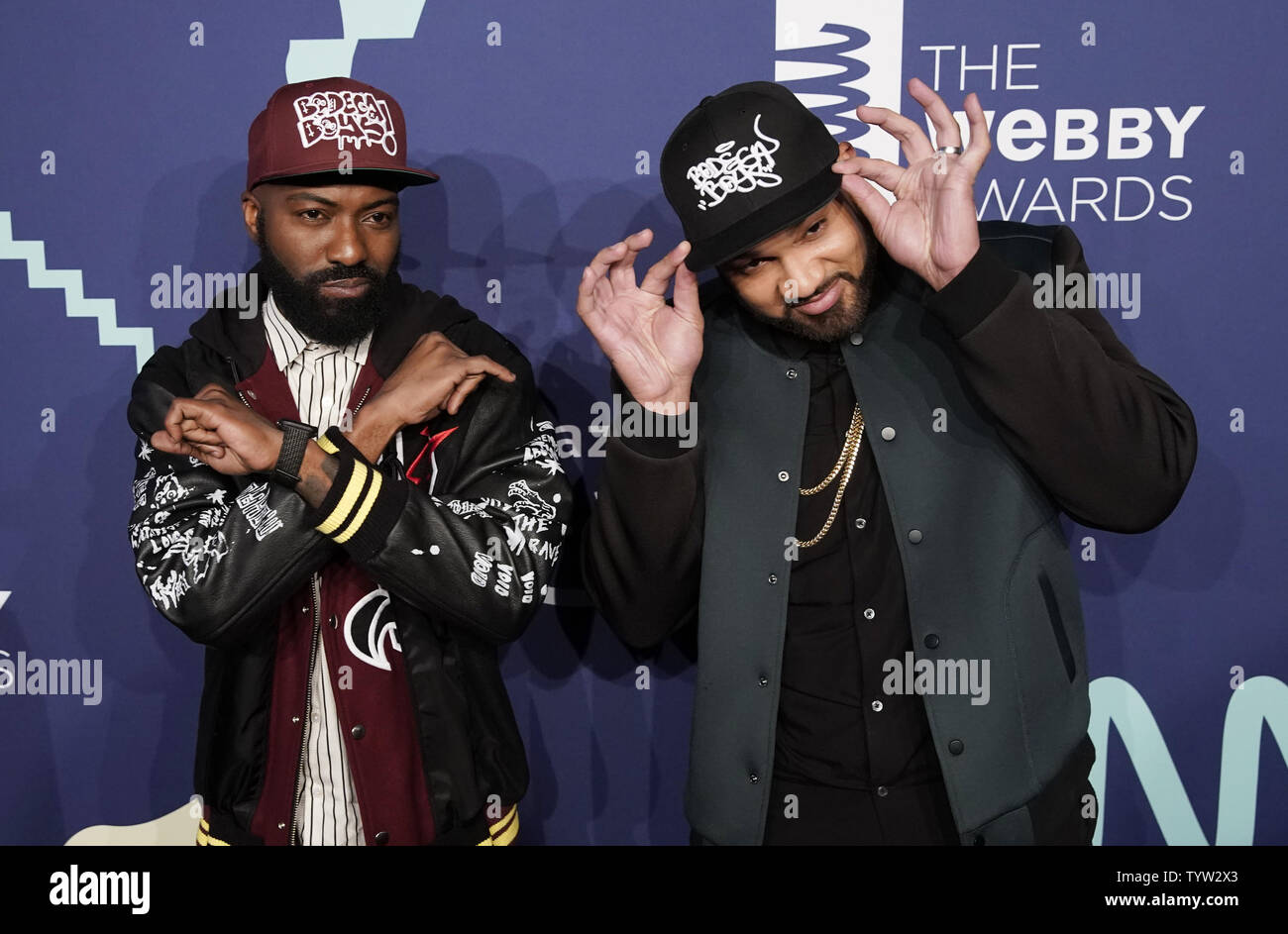 Desus and Mero arrive on the red carpet at the 2019 Webby Awards at Cipriani Wall Street on May 13, 2019 in New York City.     Photo by John Angelillo/UPI Stock Photo