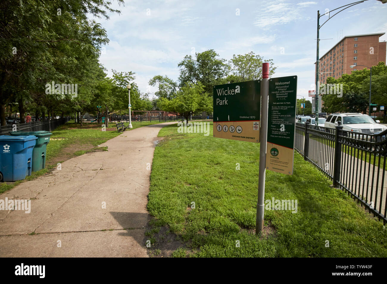 Wicker Park Chicago IL USA Stock Photo Alamy