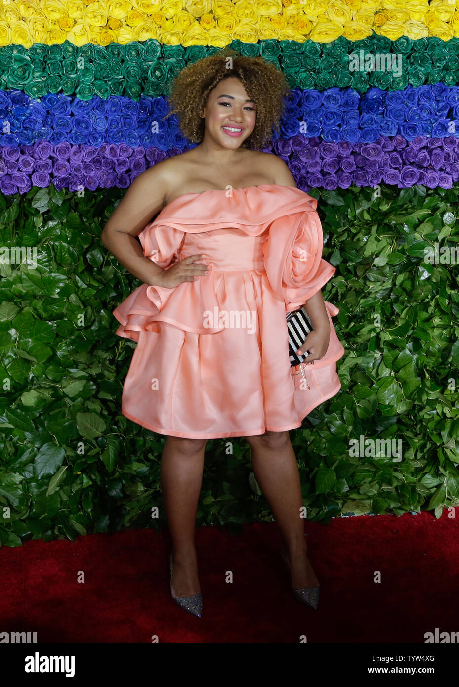 Courtney Quinn arrives on the red carpet at The 73rd Annual Tony Awards