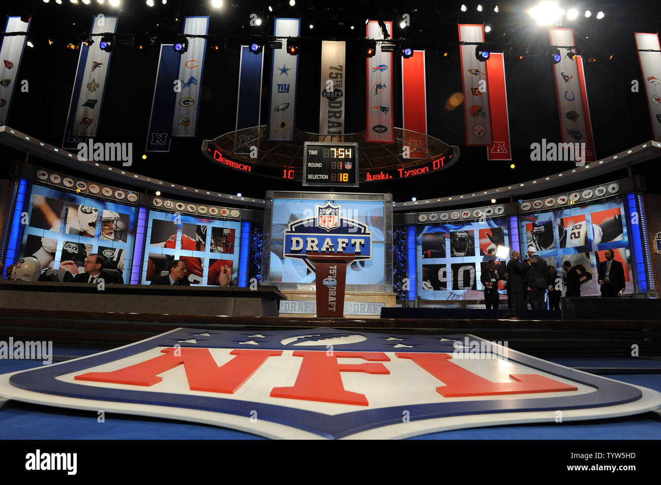 The NFL holds the first round of the 2010 NFL Draft at Radio City