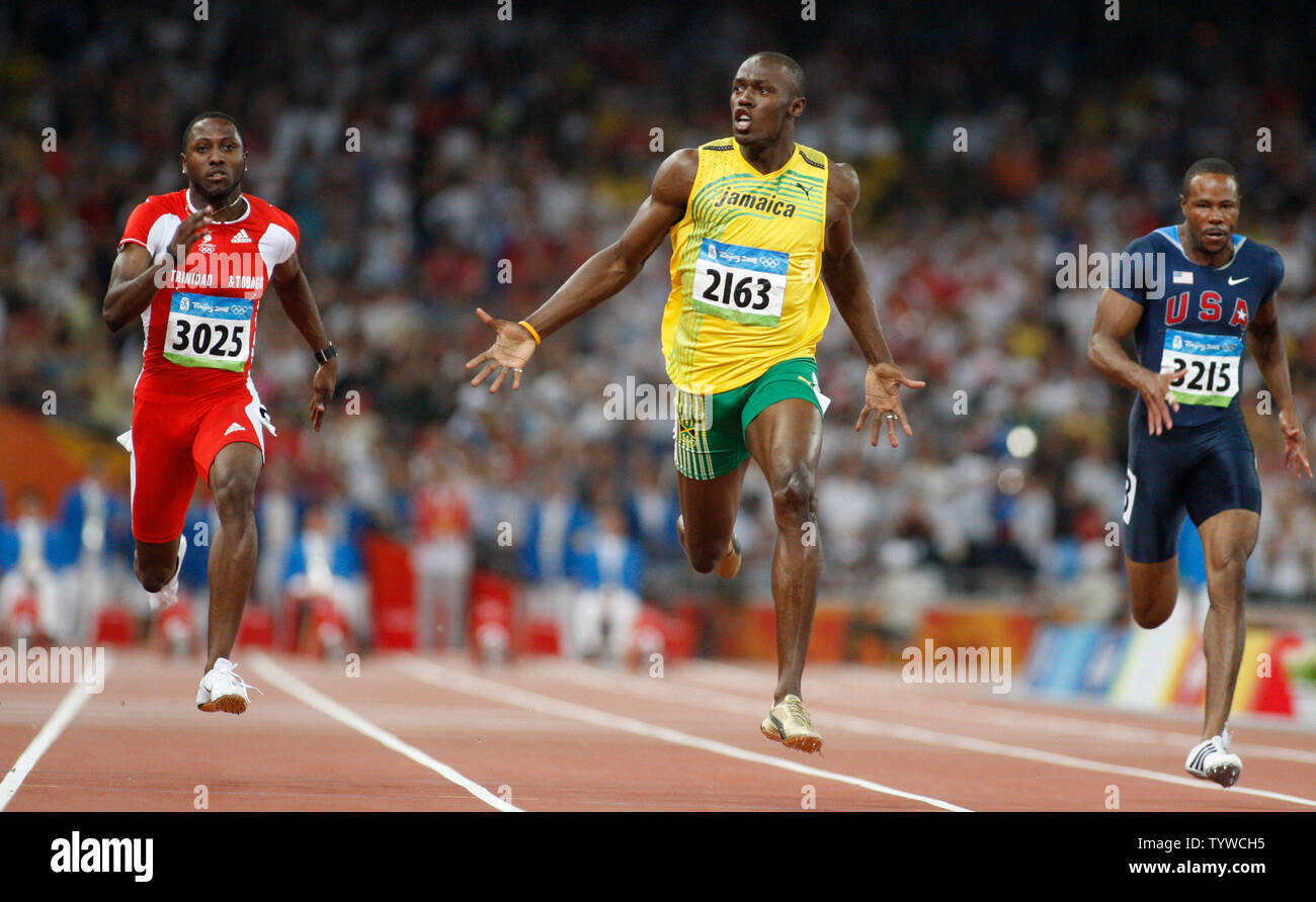 Пекин 2008 Усейн болт 100m