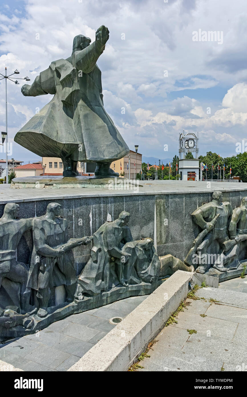 STRUMICA, NORTH MACEDONIA JUNE 21, 2018 Center of town of Strumica
