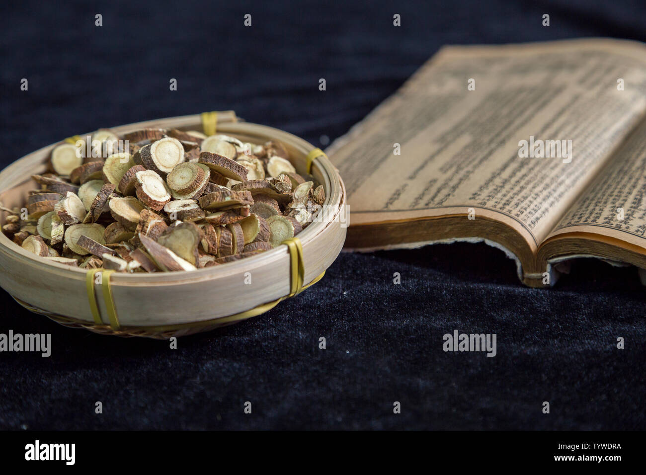 Closeup licorice of traditional Chinese medicine Stock Photo Alamy