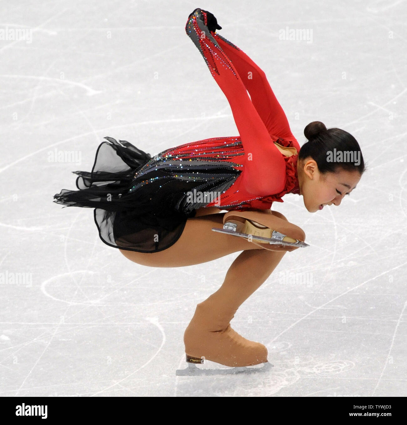 Japan's Mao Asada performs in the free skate program of the Women's
