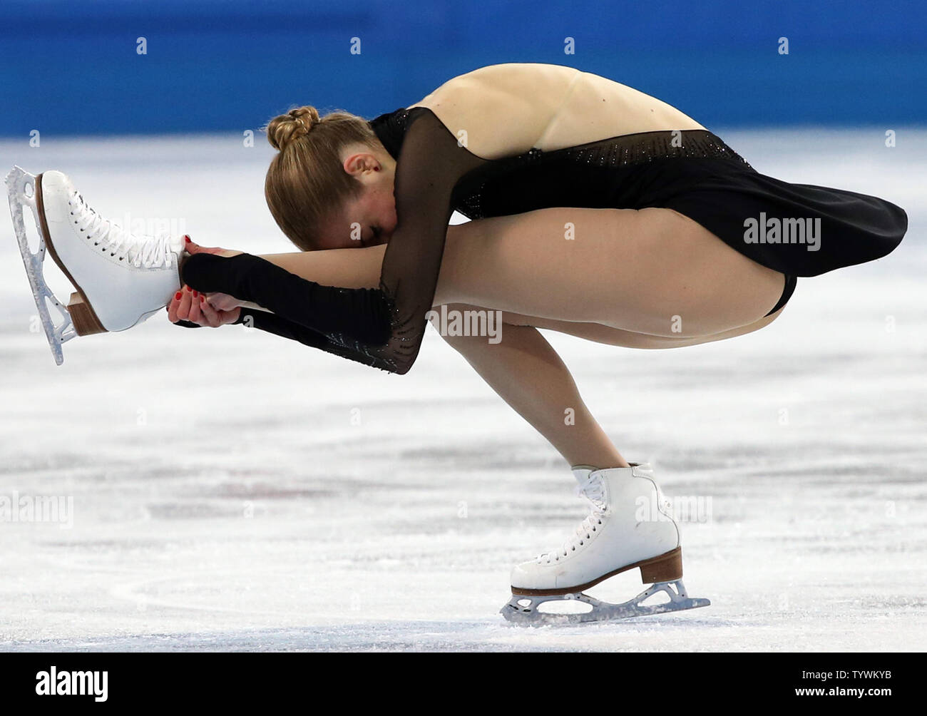 Italy s Bronze Medalist Carolina Kostner Performs During The Ladies 
