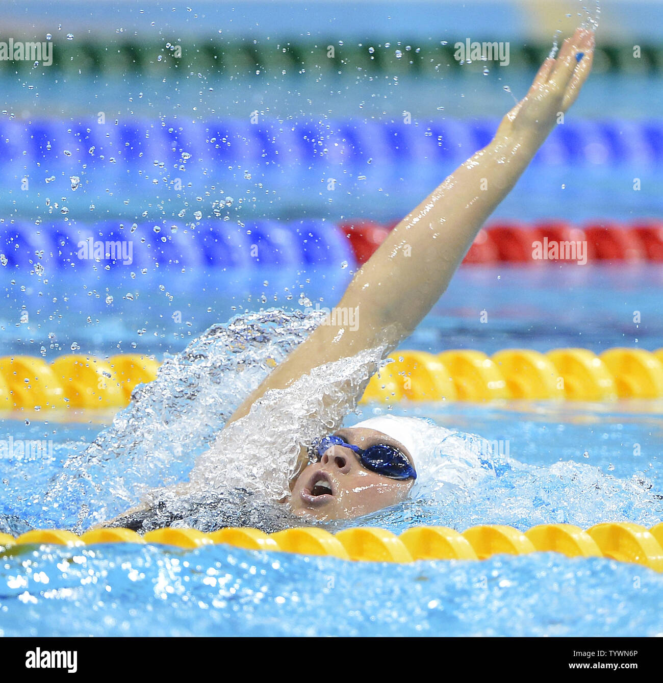 Elizabeth Beisel Elizabeth Beisel of the United States swims her heat in the Women's ...