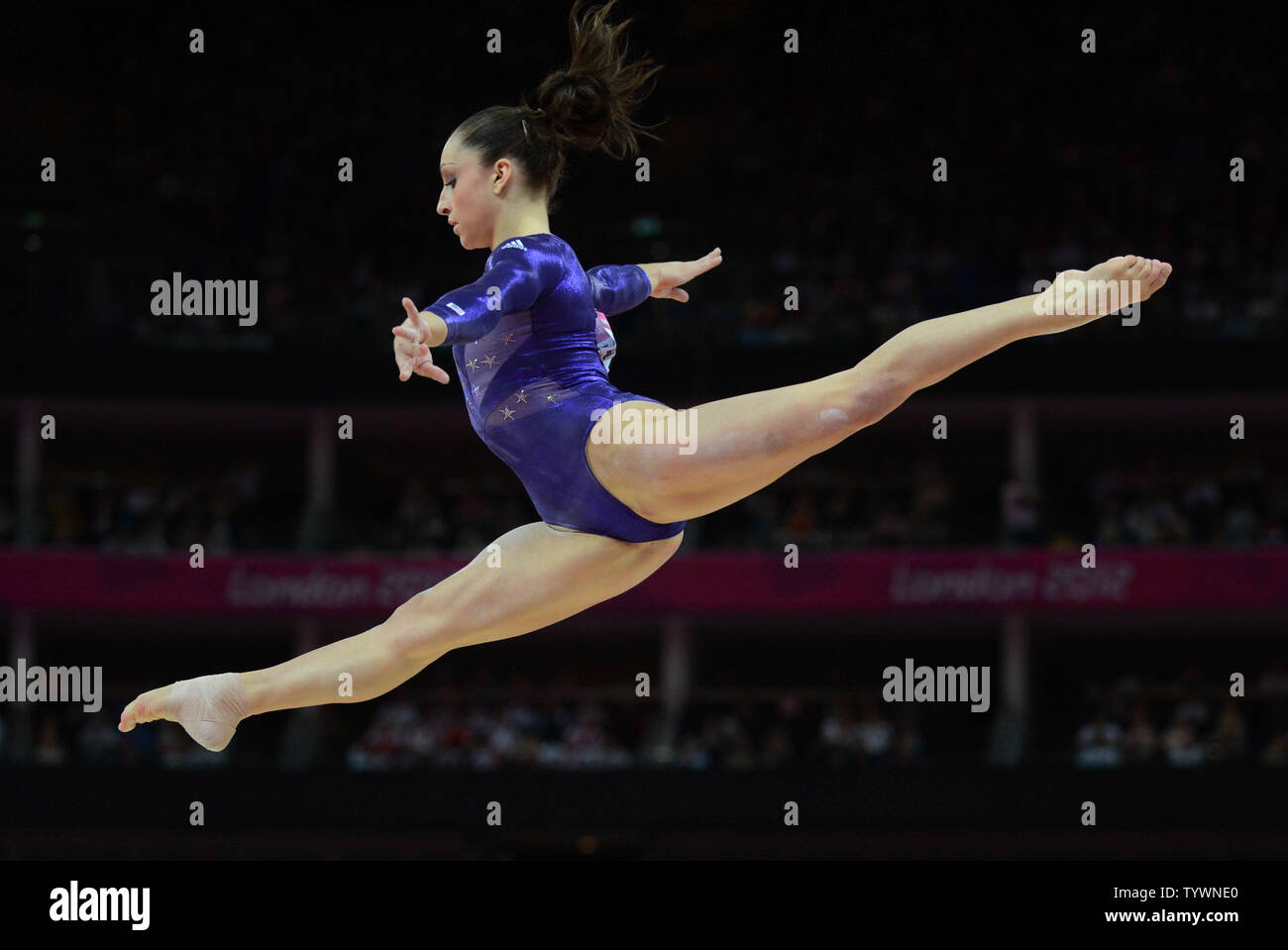USA's Jordyn Wieber performs her routine on the Balance Beam during her