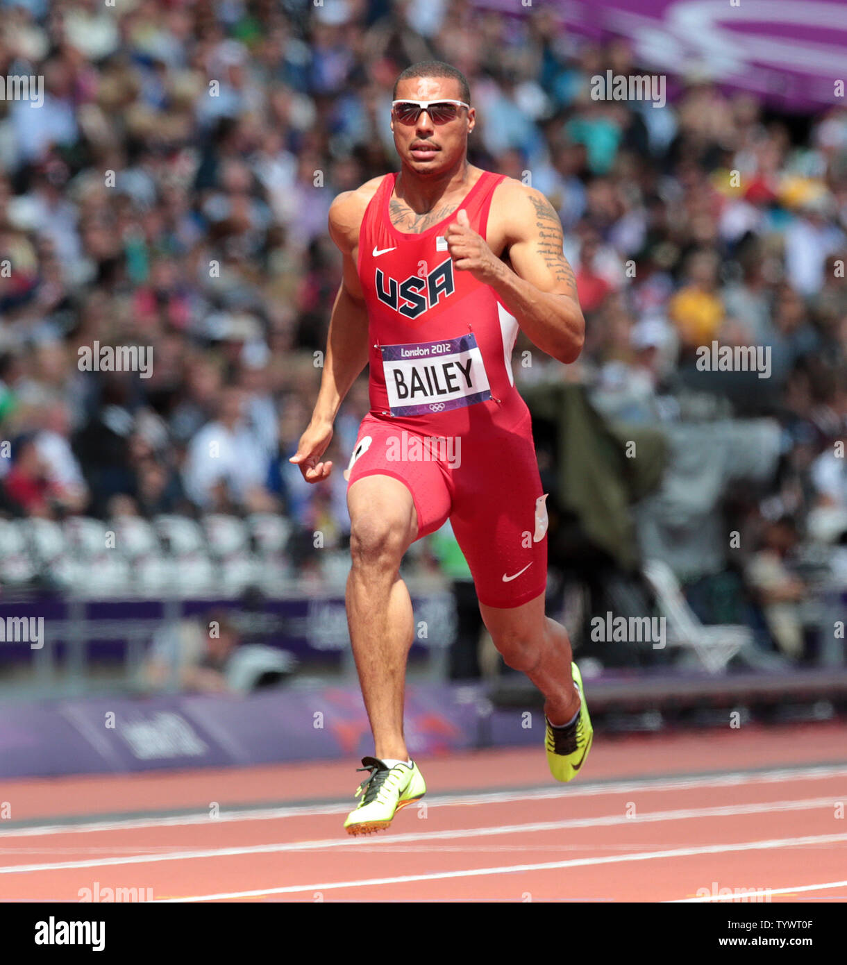 America S Ryan Bailey Runs In Round One Of The Men S 100 Metres On The Second Day Of The Athletics In The Olympics Stadium At The London 12 Summer Olympics On August 4