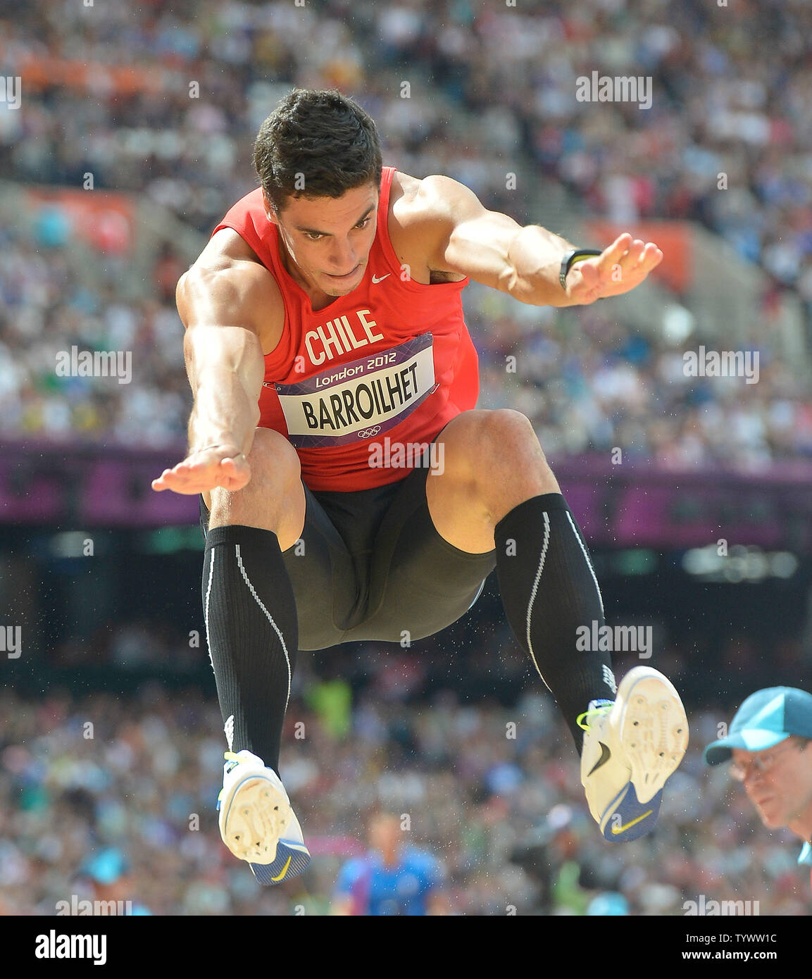 Gonzalo Barroilhet of Chile competes in 