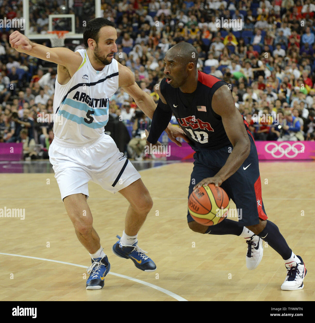 Kobe Bryant of USA in action against the team of Argentina in preliminary  Round Group A game at the, Stock Photo, Picture And Rights Managed  Image. Pic. PAH-0755-33218533