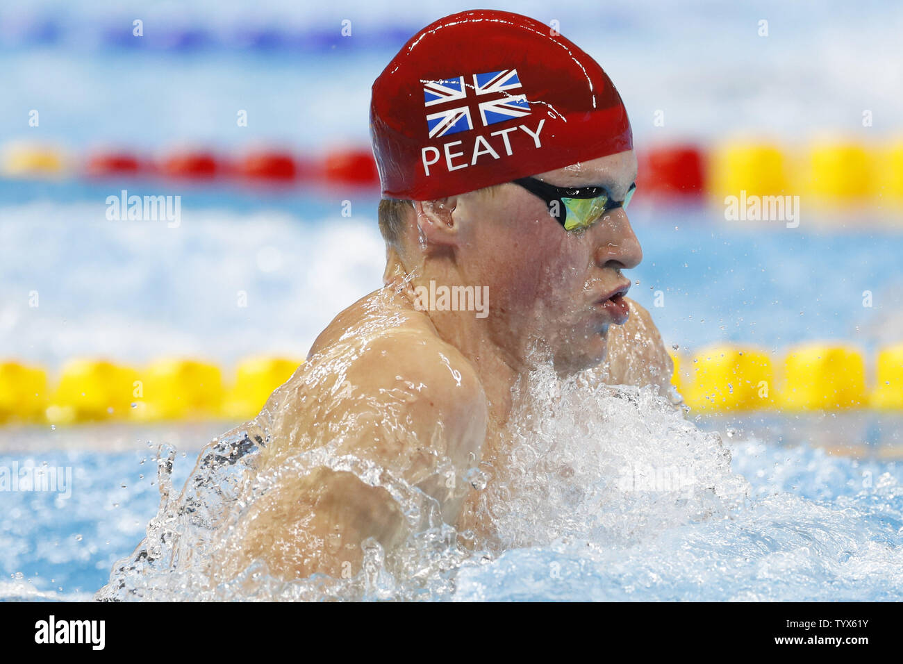 Great Britain's Adam Peaty Plows Through The Water On His World Record ...