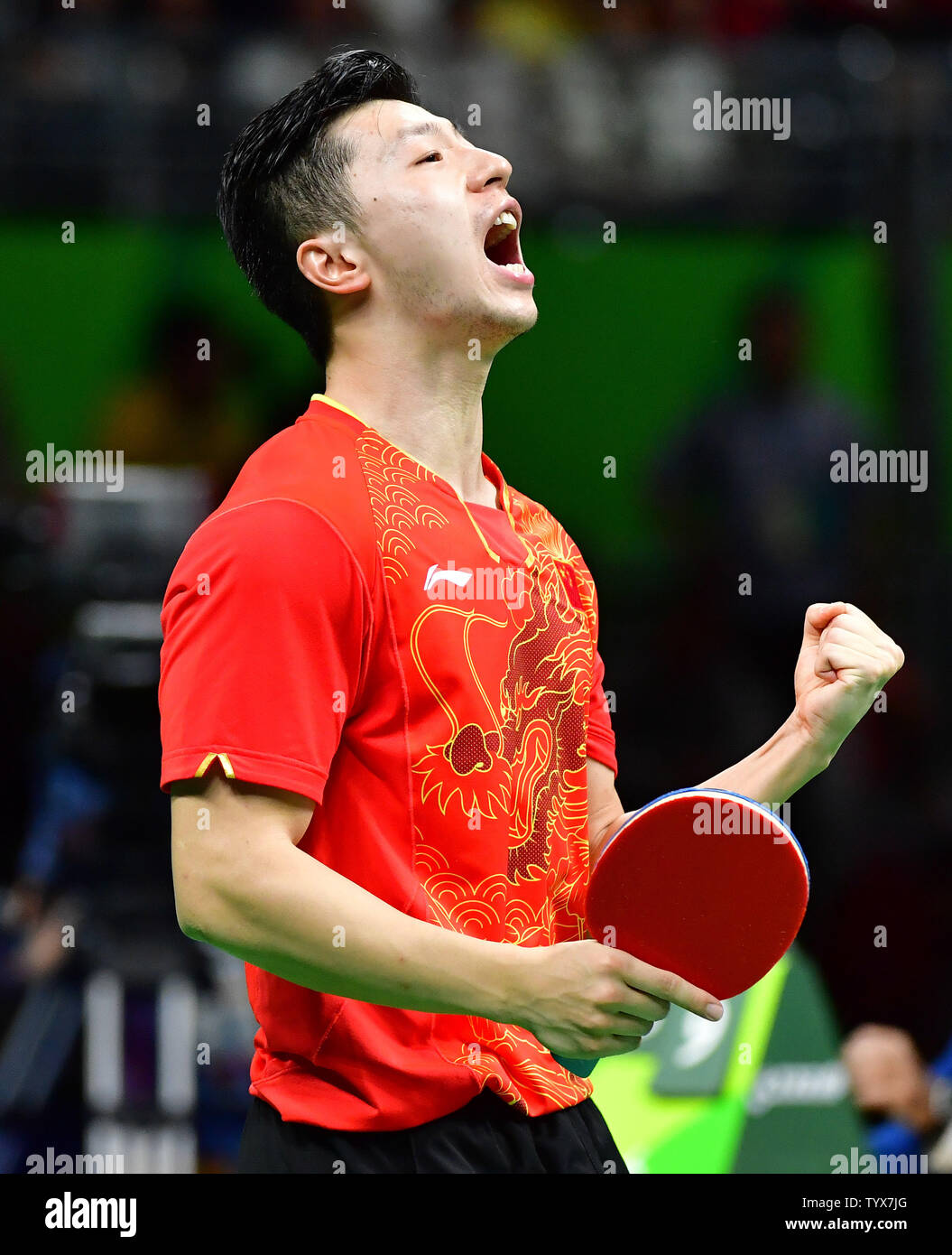 Download Epic Moment in Table Tennis Championship Wallpaper