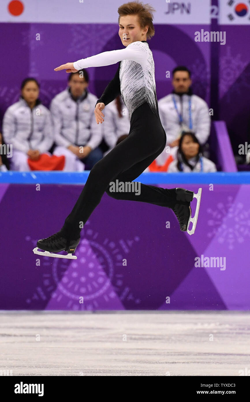 Figure skater Mikhail Kolyada of Russia during Men's Single Skating