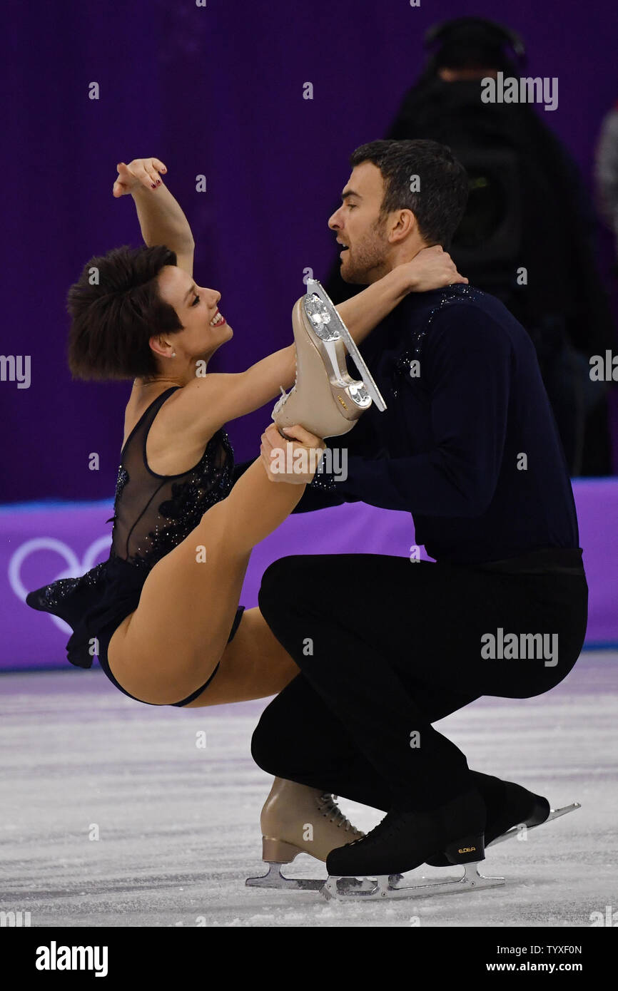 Meagan Duhamel and Eric Radford of Canada compete in the Pairs Figure