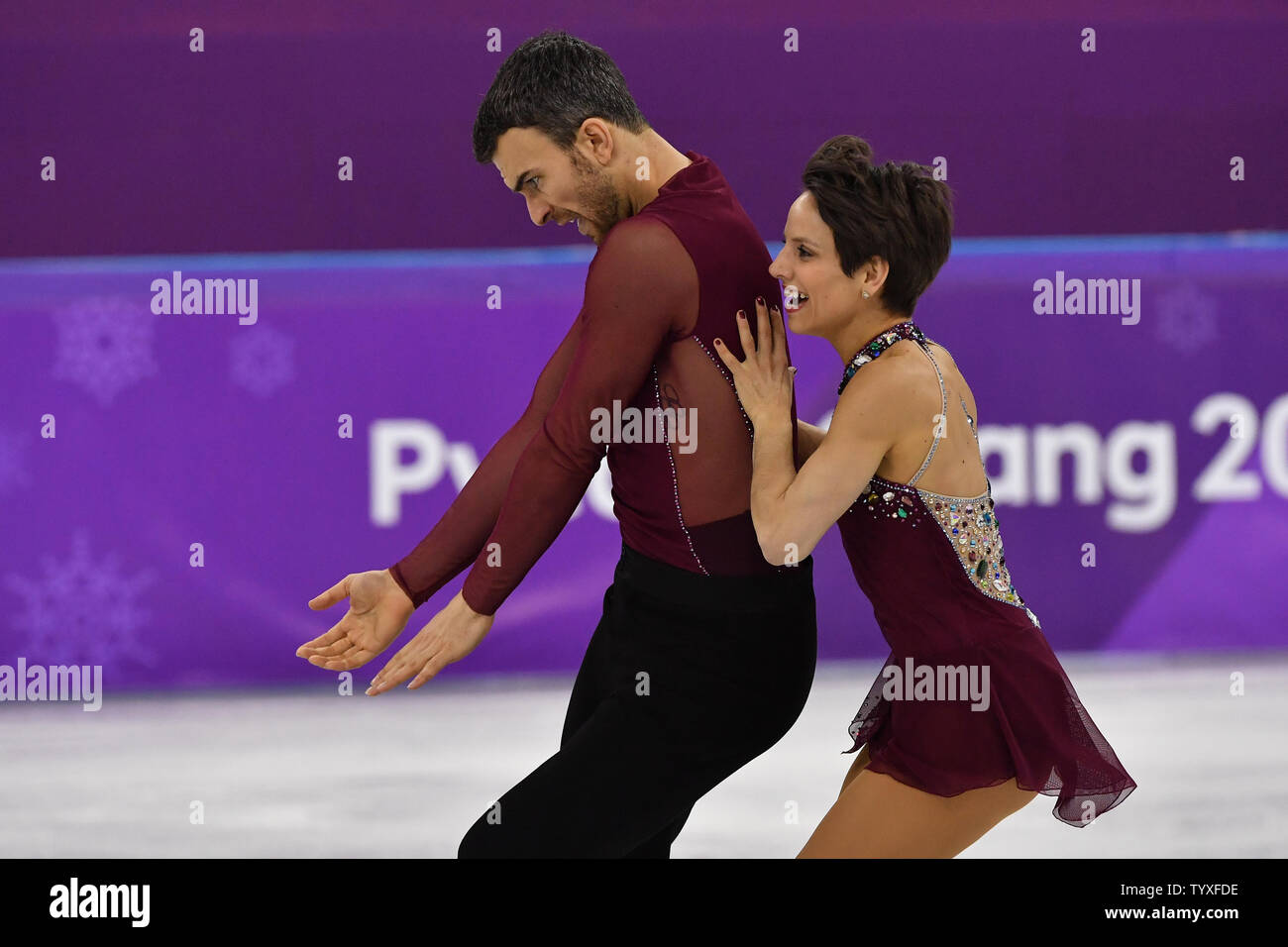 Meagan Duhamel and Eric Radford of Canada compete in the Pairs Figure
