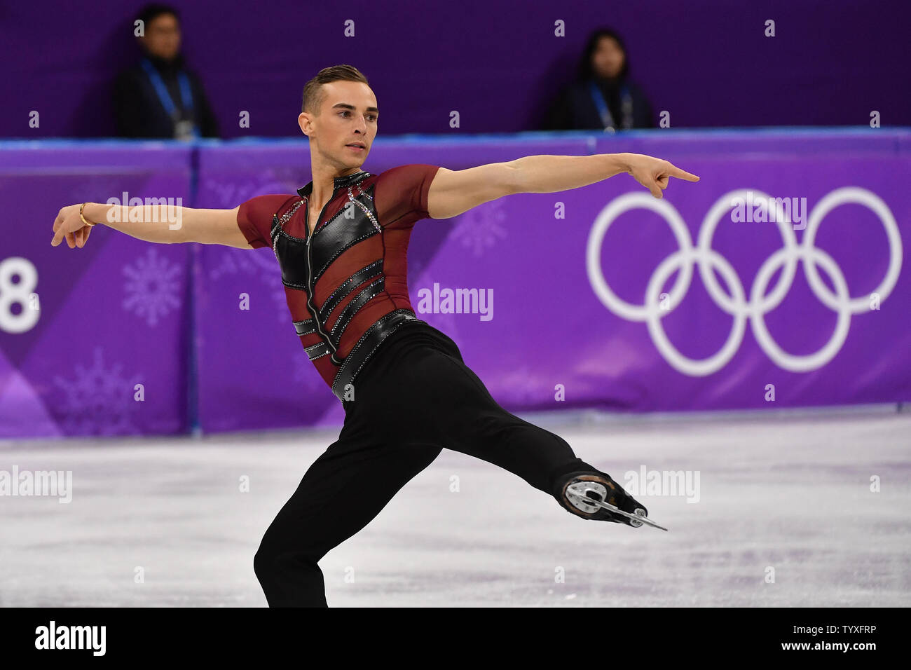Adam rippon olympics hi-res stock photography and images - Alamy