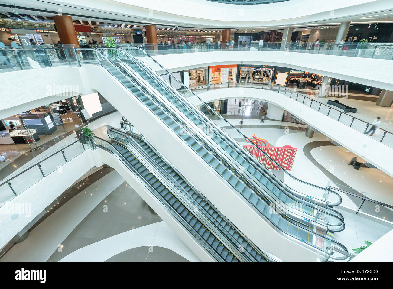 Of modern shopping malls Stock Photo - Alamy