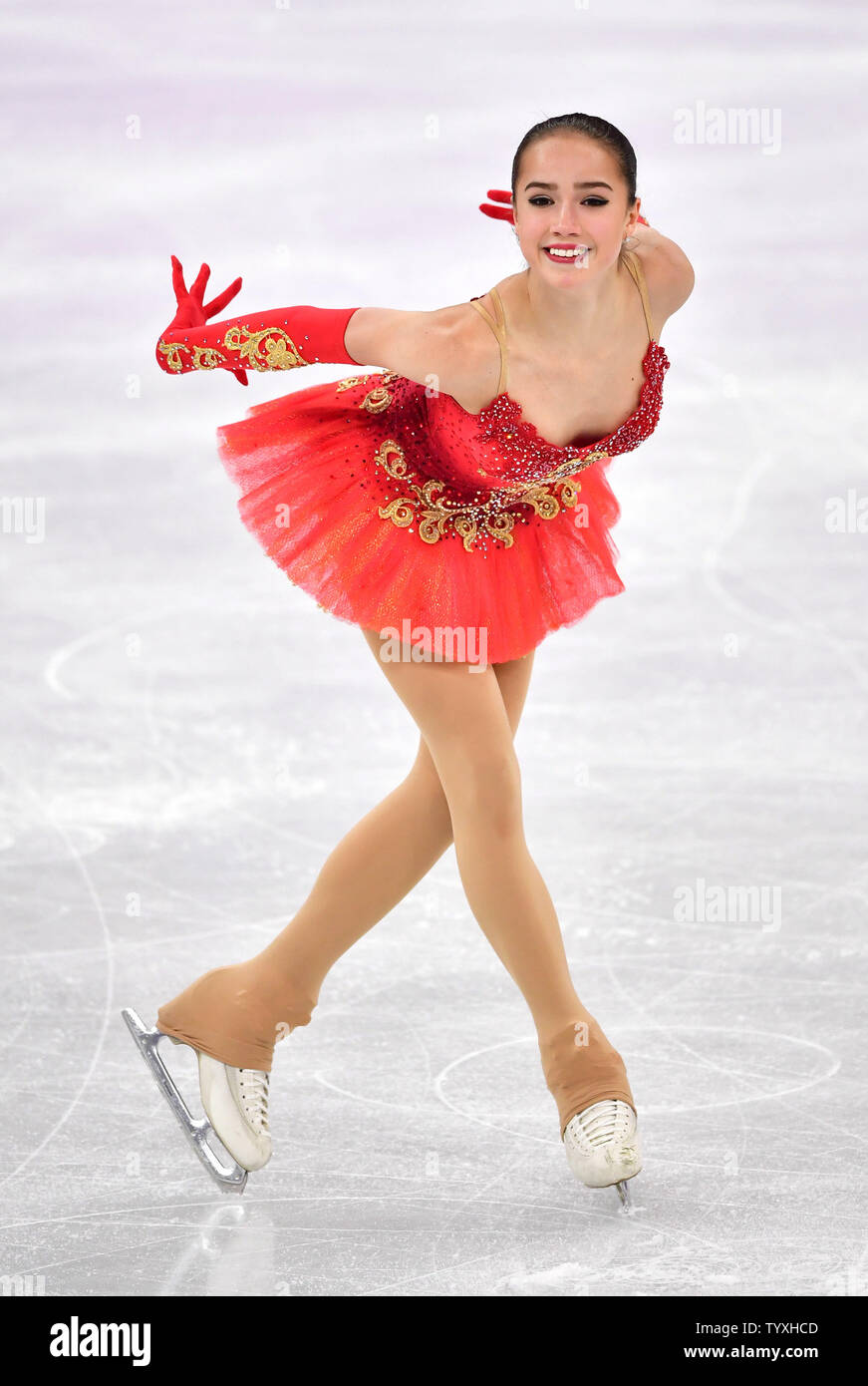 alina zagitova red dress Russia's Zagitova takes gold in debut Grand Prix Final