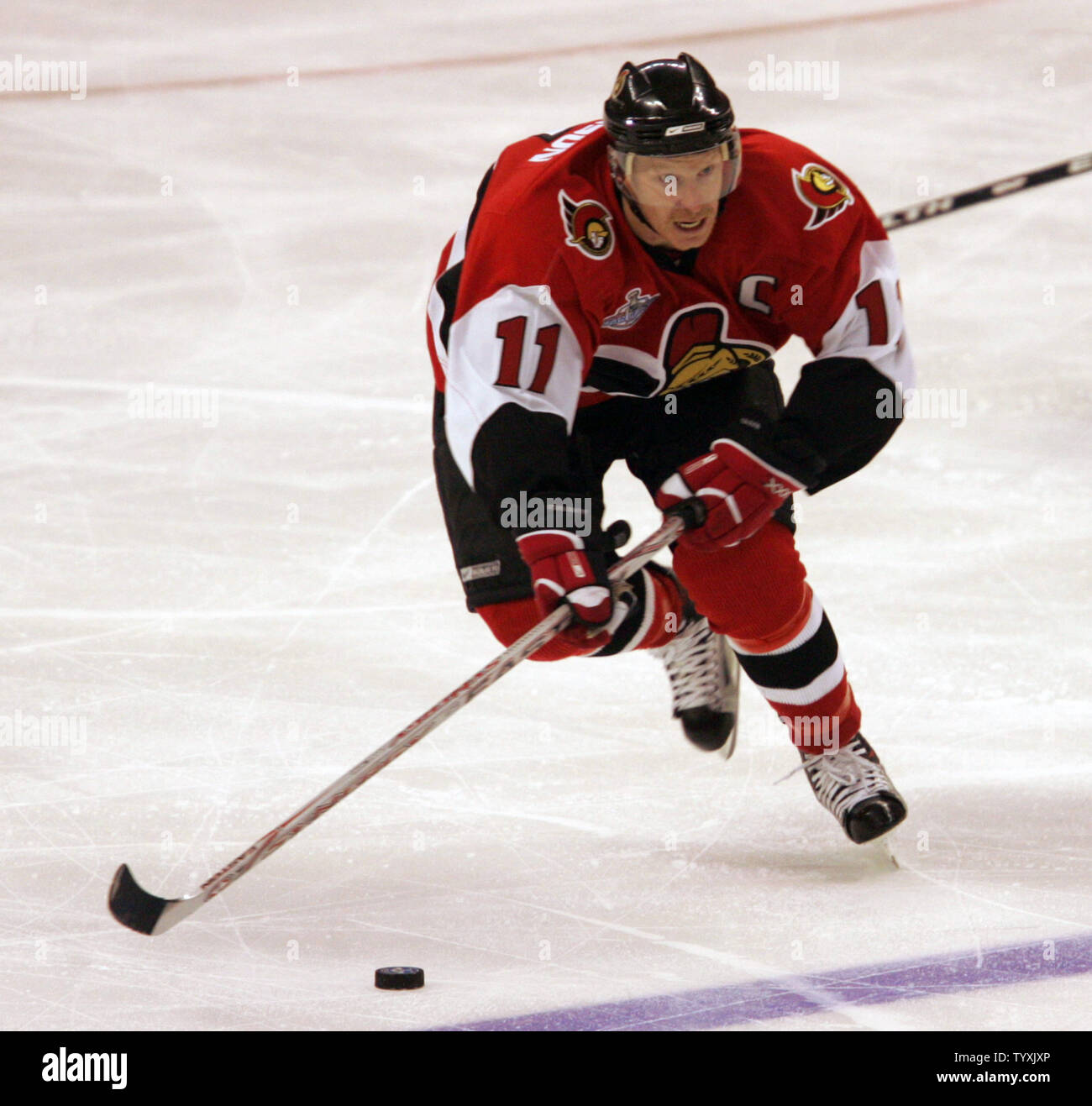 Daniel Alfredsson's last skate with the Ottawa Senators