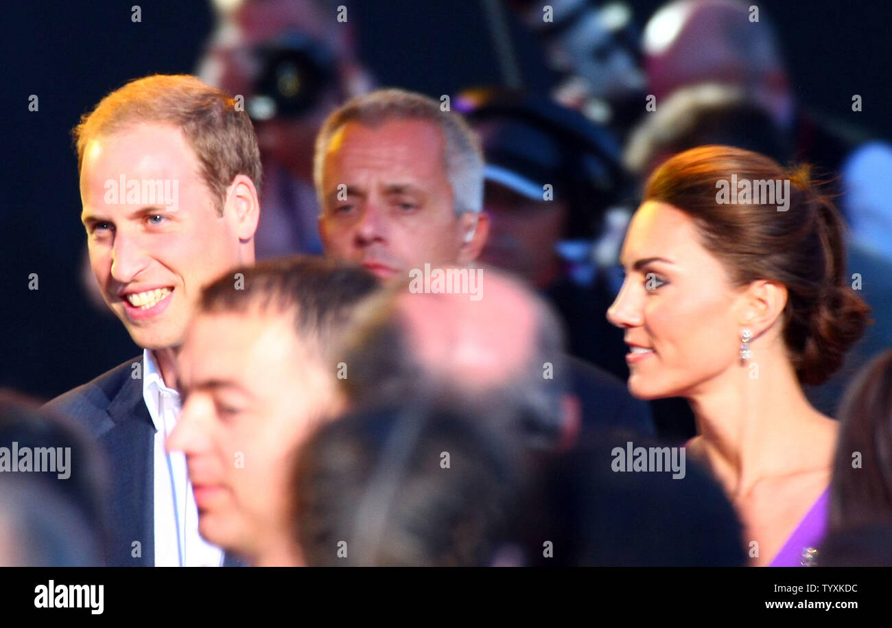 Their Royal Highnesses Prince William and Catherine, The Duke and Duchess of Cambridge arrive on Parliament Hill for the Canada Day evening show in Ottawa on July 1, 2011.  (UPI Photo/Grace Chiu) Stock Photo