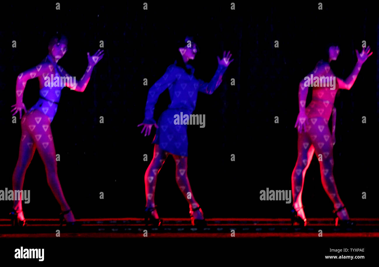 The Crazy Horse dancers present creations by fashion designer Isabelle