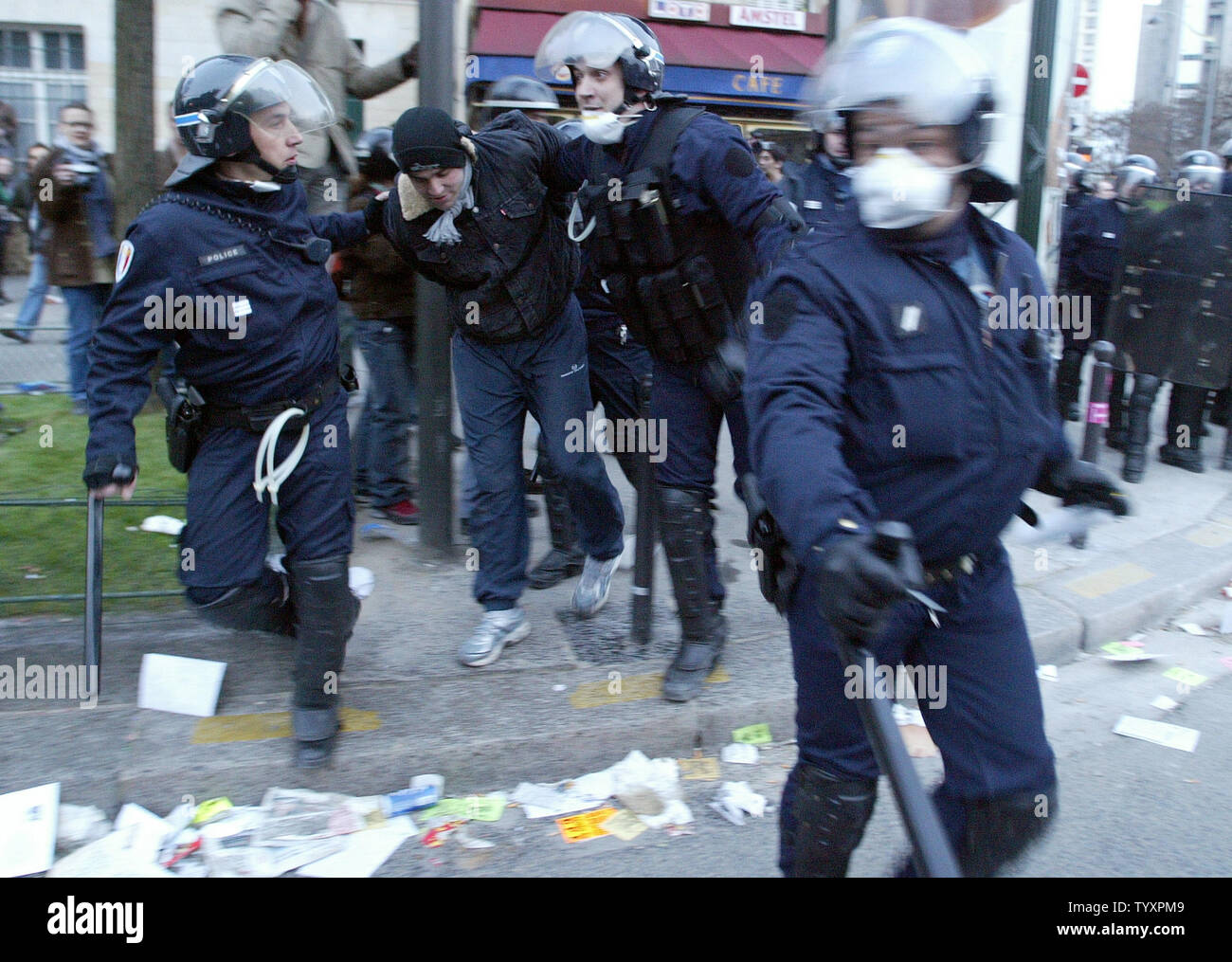 Police arrest youth demand hi-res stock photography and images - Alamy