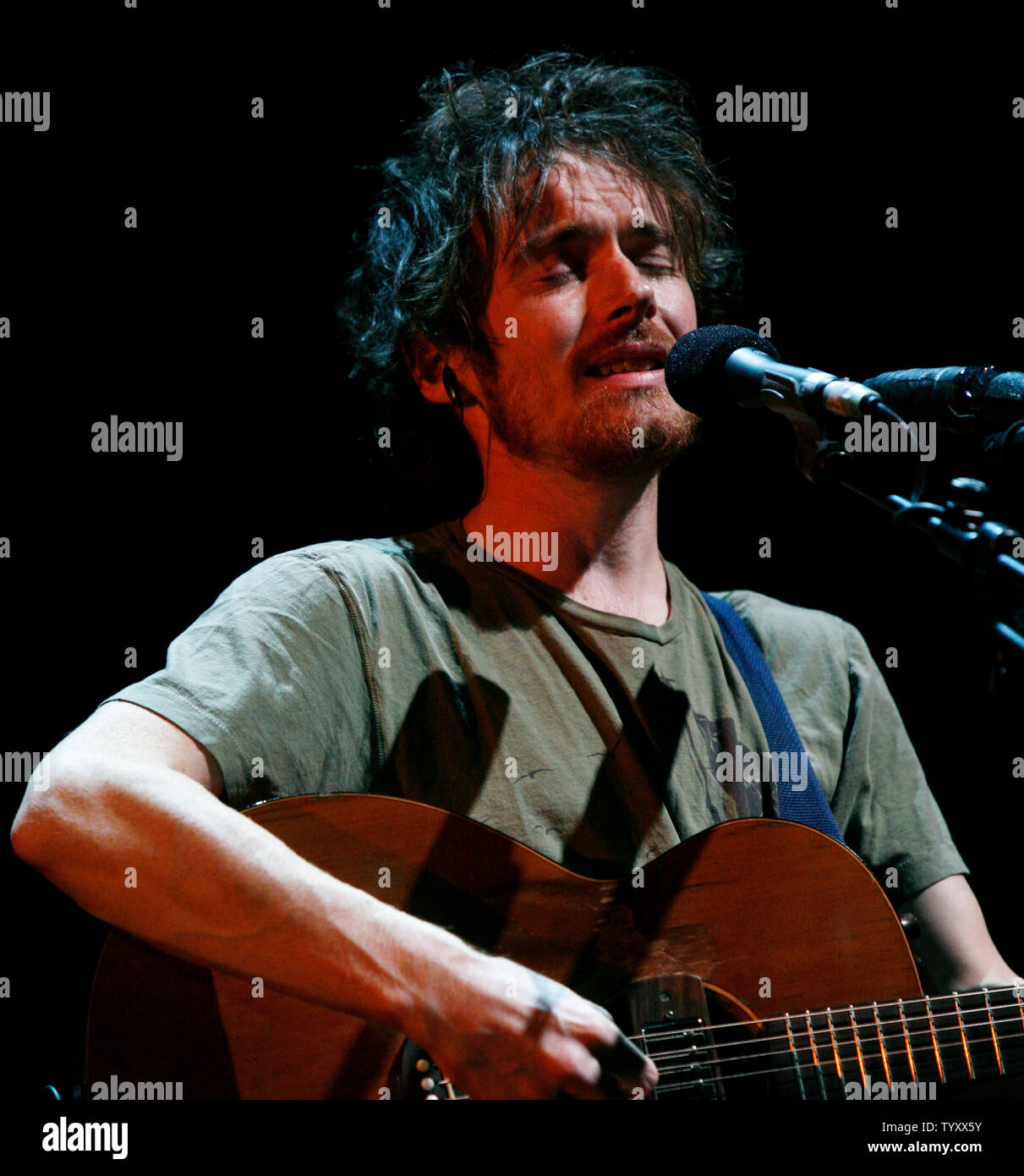 Singer Damien Rice performs in concert at Le Grand Rex in Paris on ...