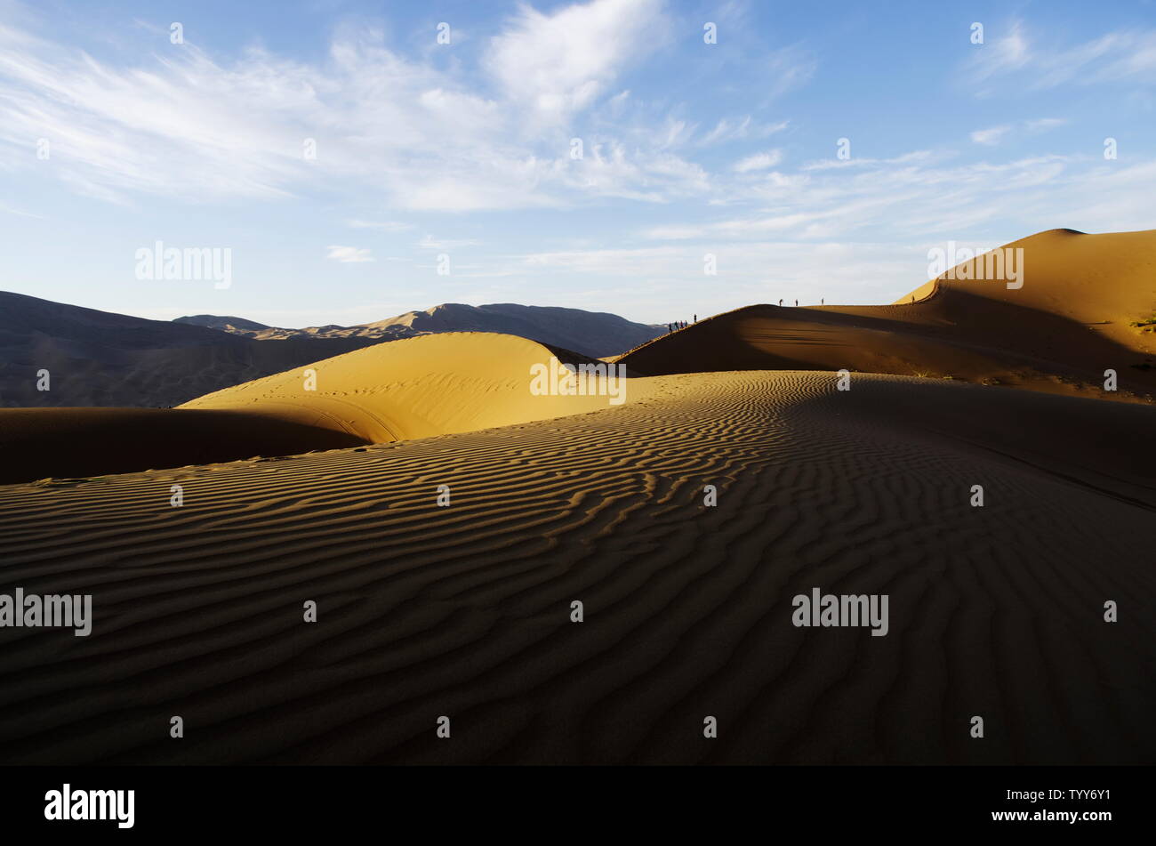 Desert Scenery of Badanjilin, Inner Mongolia Stock Photo - Alamy