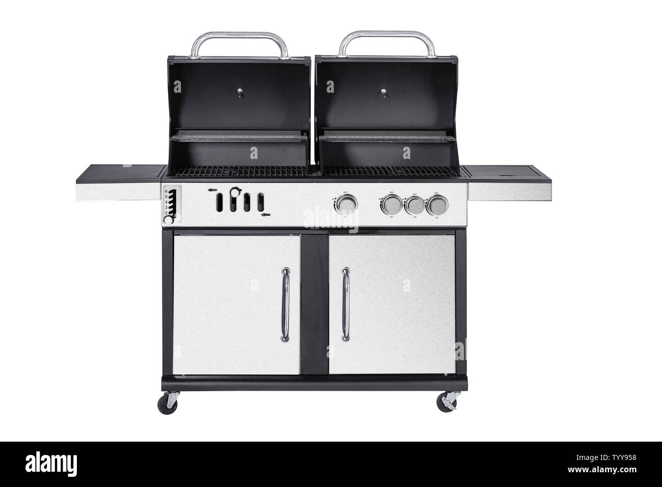 Stainless steel grill Stock Photo Alamy