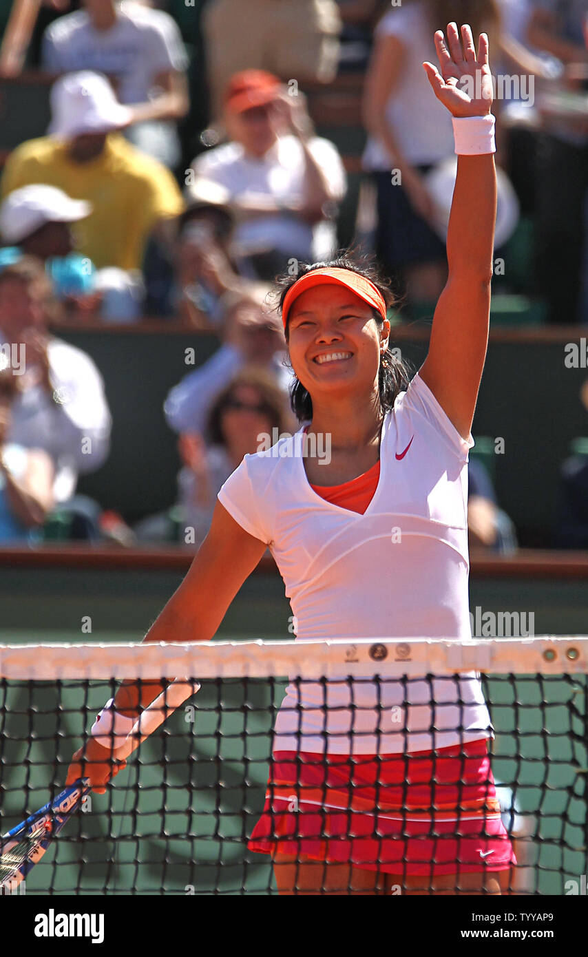 Li Na Roland Garros Na Li of China reacts after winning a shot during her French Open ...