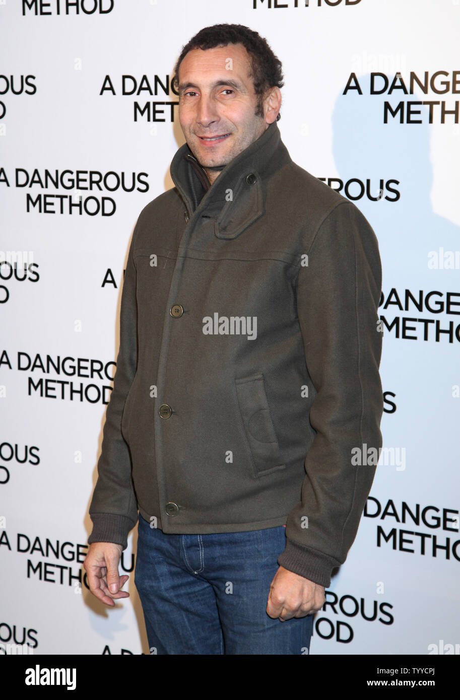 Zinedine Soualem arrives for the French premiere of the film 'A Dangerous Method' in Paris on December 12, 2011.     UPI/David Silpa. Stock Photo