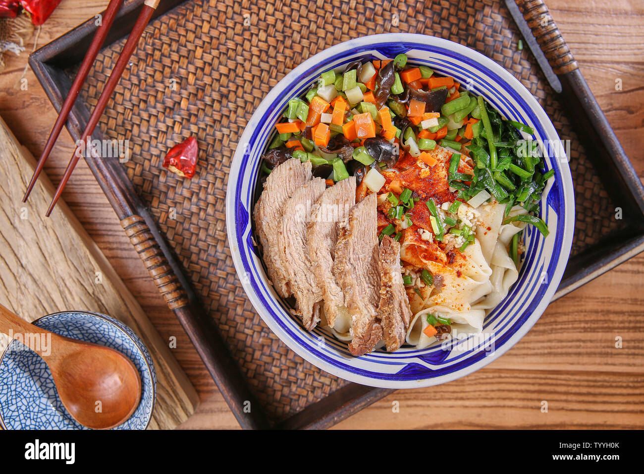 Braised beef noodles Stock Photo Alamy