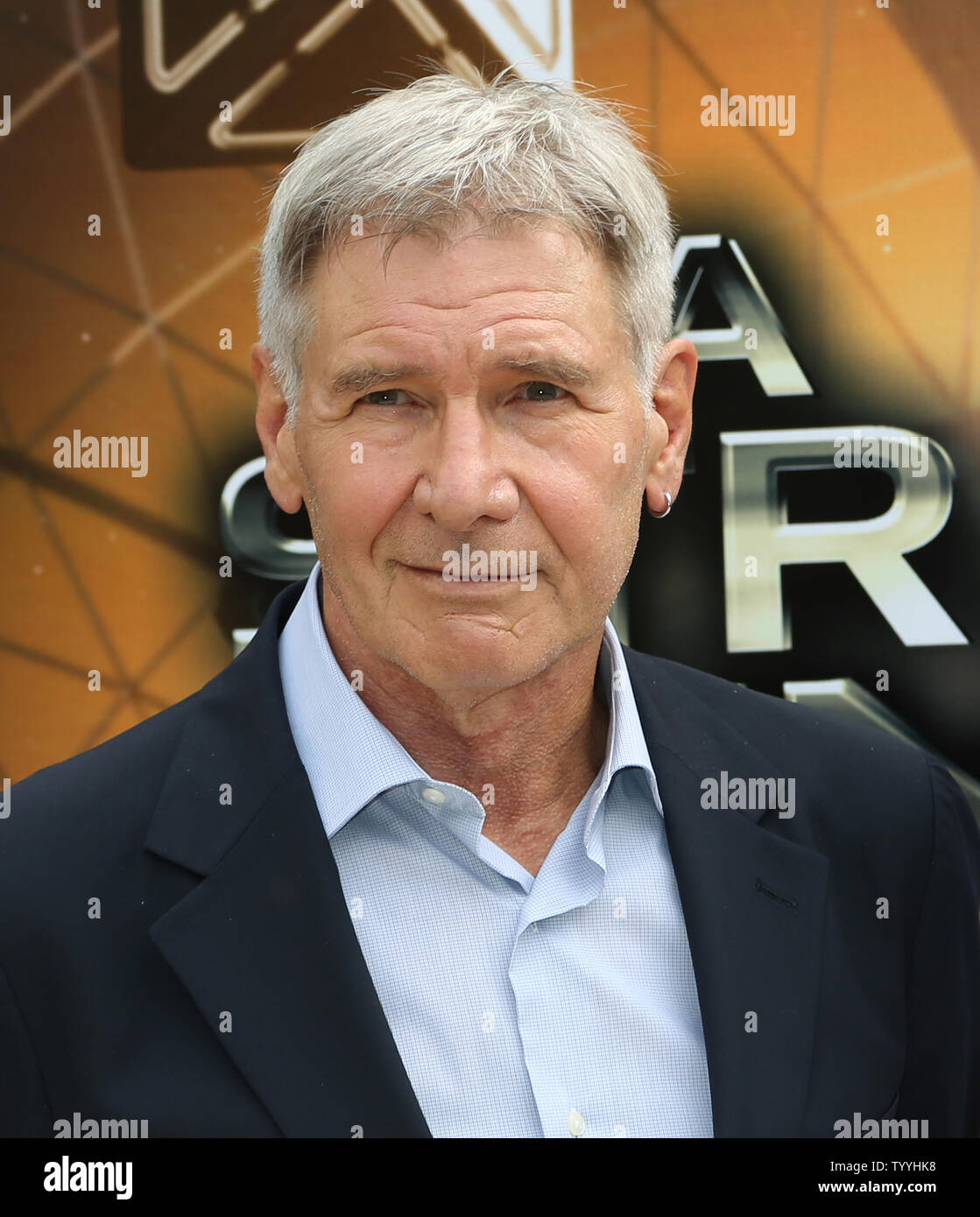 Harrison Ford arrives at a photo call for the film 