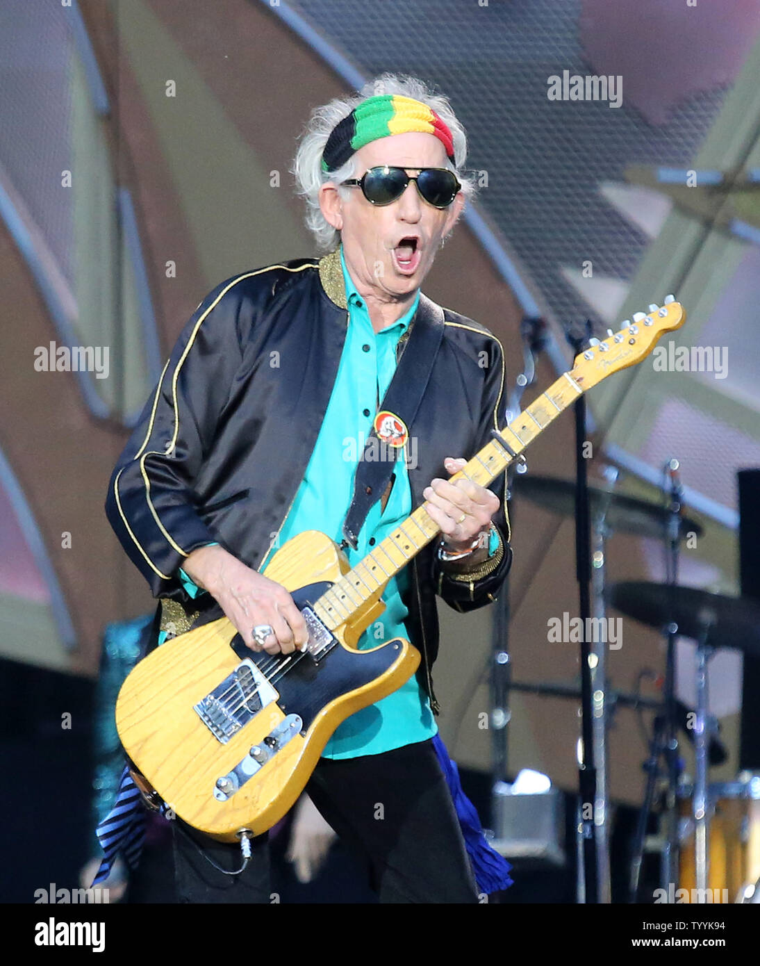 Keith Richards of The Rolling Stones performs in concert at the Stade de  France near Paris on June 13, 2014. UPI/David Silpa Stock Photo - Alamy