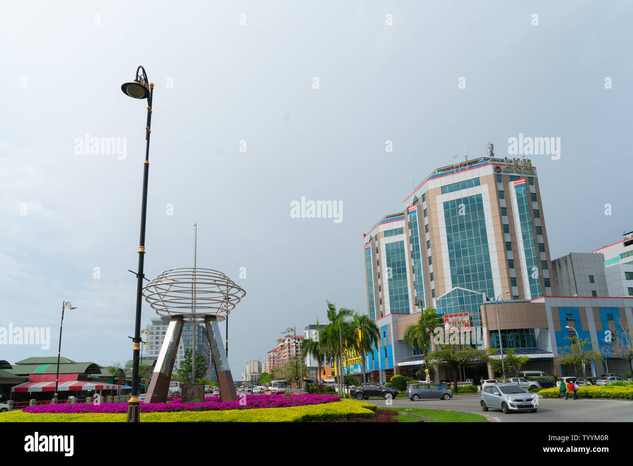 KOTA KINABALU BORNEO JUNE 1 2019; Outstanding stainless steel public
