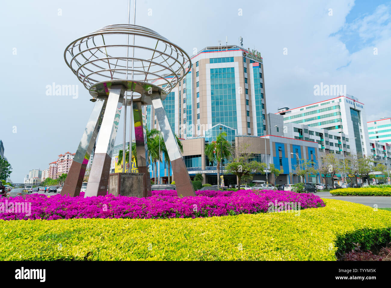 KOTA KINABALU BORNEO JUNE 1 2019; Outstanding stainless steel public