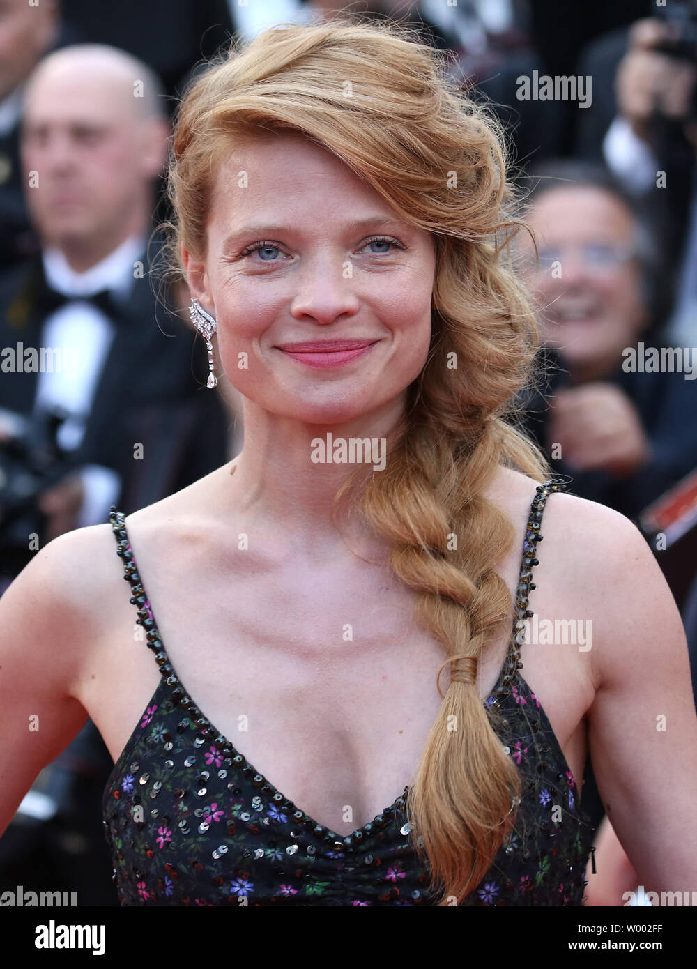 Melanie Thierry arrives on the red carpet before the screening of the