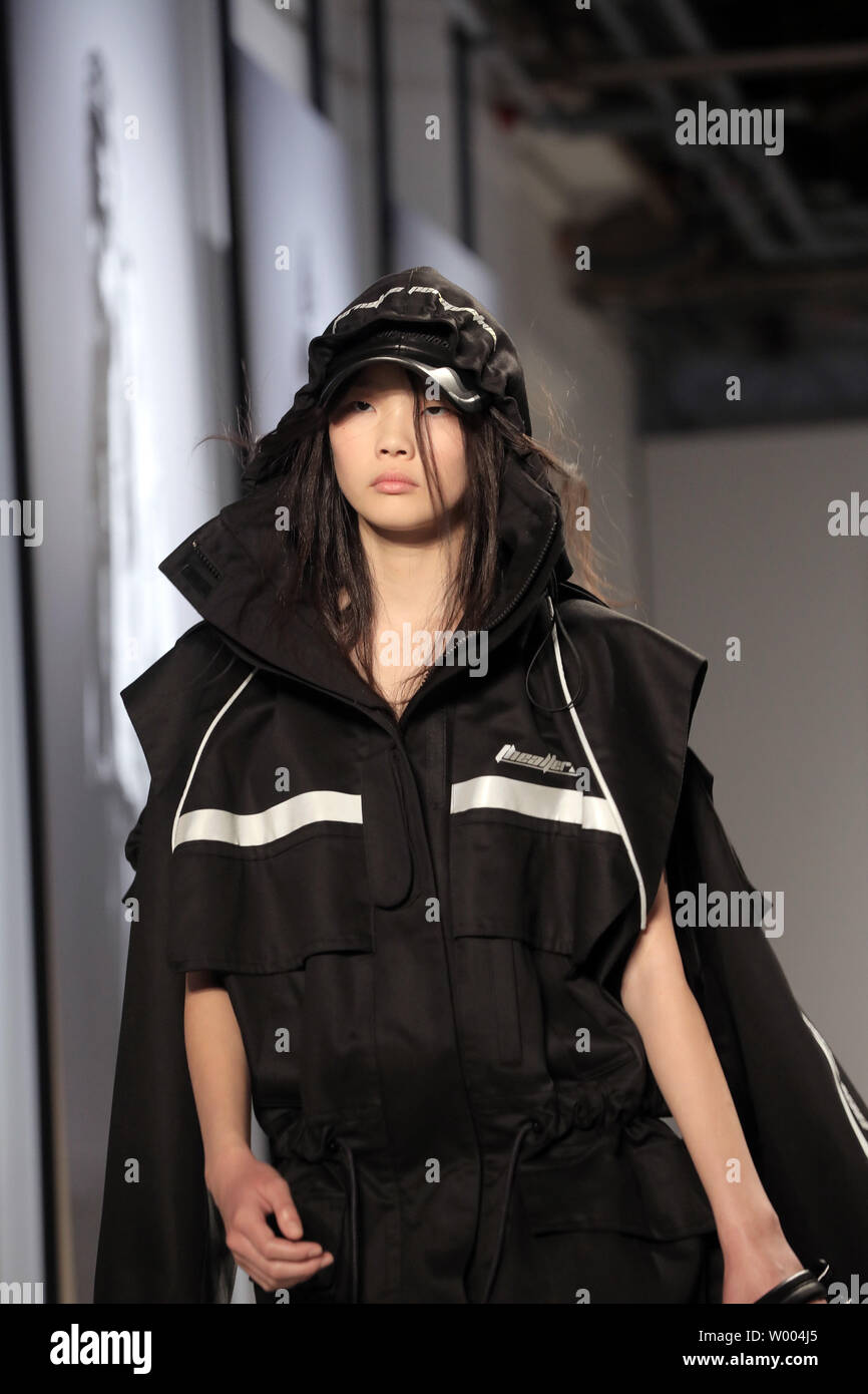 Models take to the catwalk at the end of the presentation of Junn J.'s show as part of the Spring-Summer 2019 fashion collections in Paris June 22, 2018.   Photo by Maya Vidon-White/UPI Stock Photo