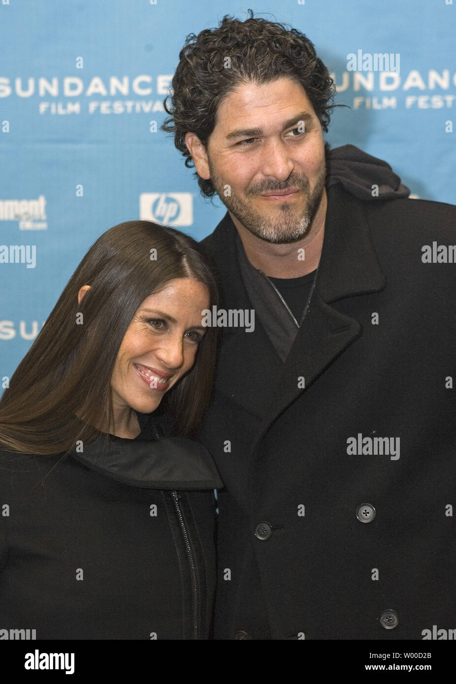 Producer Jawson Goldberg and wife Soleil Moon Frye attend the premiere of 'Spread' at the 2009 Sundance Film Festival in Park City, Utah on January 17, 2009. The festival is celebrating its 25th anniversary.   (UPI Photo/Gary C. Caskey) Stock Photo