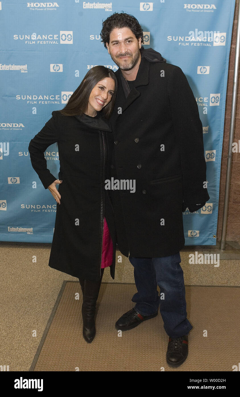 Producer Jason Goldberg and wife Soleil Moon Frye attend the premiere of 'Spread' at the 2009 Sundance Film Festival in Park City, Utah on January 17, 2009. The festival is celebrating its 25th anniversary.   (UPI Photo/Gary C. Caskey) Stock Photo