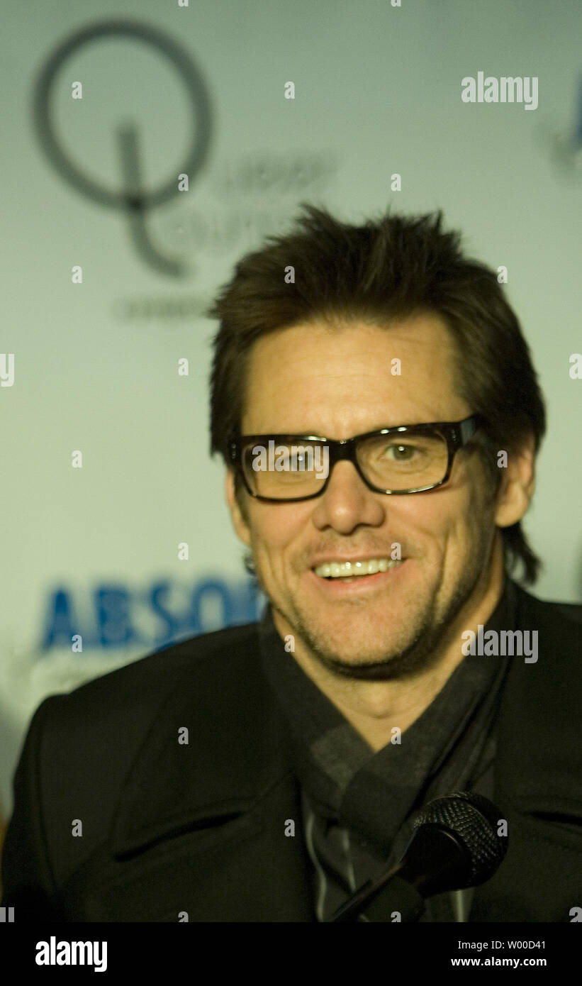 Jim Carrey of the film 'I Love Phillip Morris' attends a press conference at the Queer Lounge at the 2009 Sundance Film Festival in Park City, Utah on January 19, 2009. The festival is celebrating its 25th anniversary.   (UPI Photo/Gary C. Caskey) Stock Photo