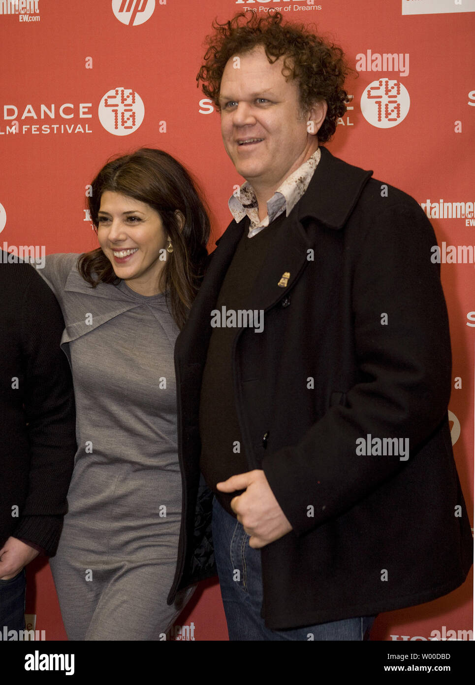 Marisa Tomei and John C Reilly arrive for the world premiere of  "Cyrus" at the 2010 Sundance Film Festival on January 23, 2010 in Park City, Utah.         UPI/Gary C. Caskey.. Stock Photo