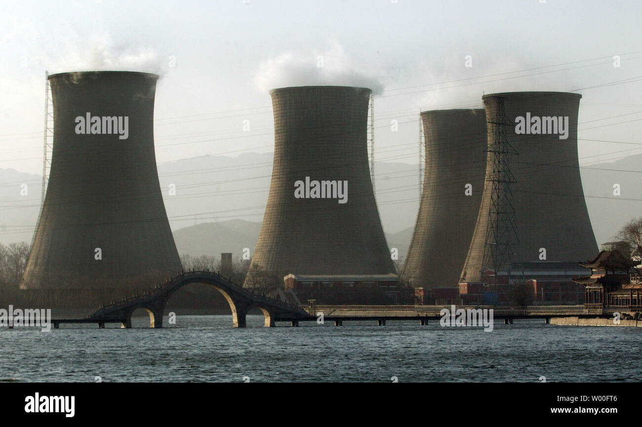Shougang Iron and Steel Group's main steel plant and its cooling towers are  pictured in Beijing, China, on February 9, 2007. Shougang Iron and Steel  Group, Beijing's worst polluter and greatest industrial