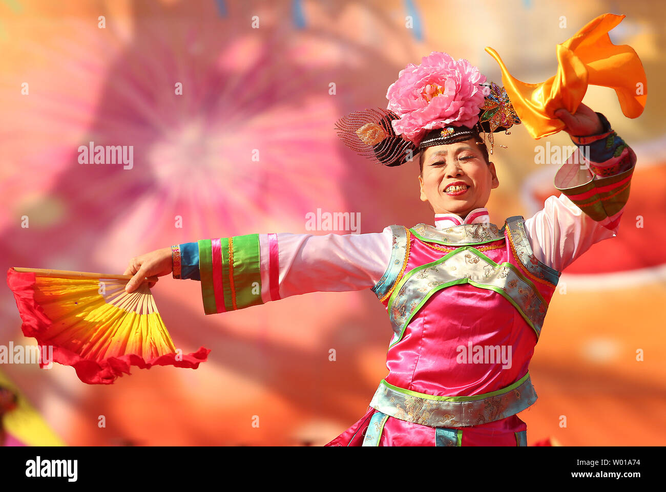 Chinese Performers Work At A Spring Festival Fair In Beijing On February 9 16 About A